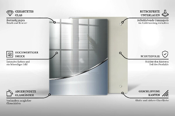 Deska kuchenna szklana Nowoczesne jasne deski