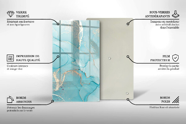 Deska kuchenna szklana Abstrakcja kamień