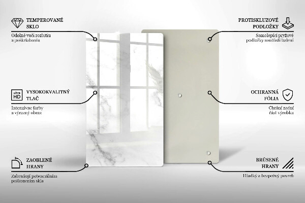 Deska kuchenna szklana Nowoczesny marmur