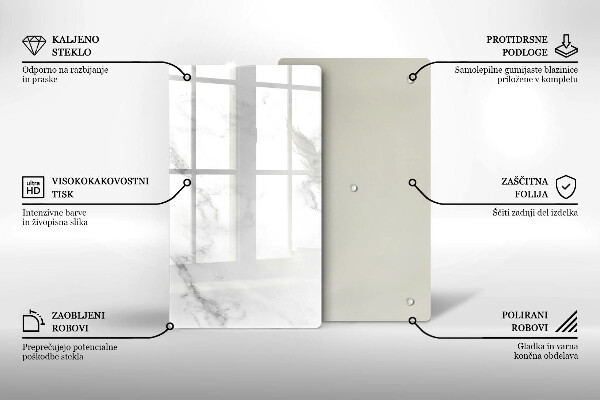 Deska kuchenna szklana Nowoczesny marmur