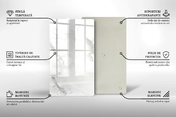 Deska kuchenna szklana Nowoczesny marmur