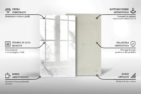 Deska kuchenna szklana Nowoczesny marmur