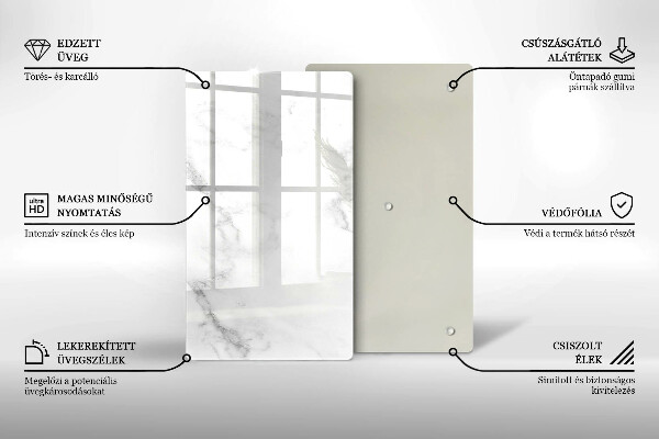Deska kuchenna szklana Nowoczesny marmur