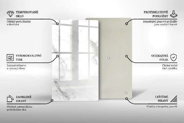 Deska kuchenna szklana Nowoczesny marmur