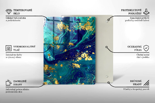 Deska kuchenna szklana Dżungla liście