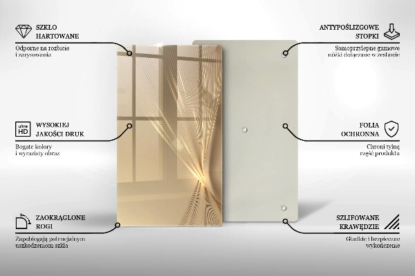 Deska kuchenna szklana Nowoczesna abstrakcja