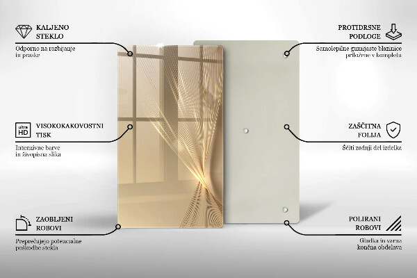 Deska kuchenna szklana Nowoczesna abstrakcja