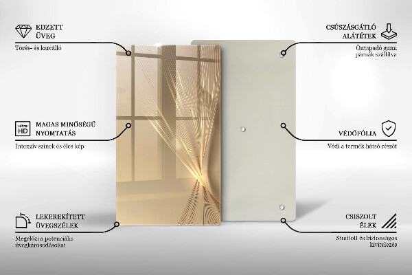 Deska kuchenna szklana Nowoczesna abstrakcja