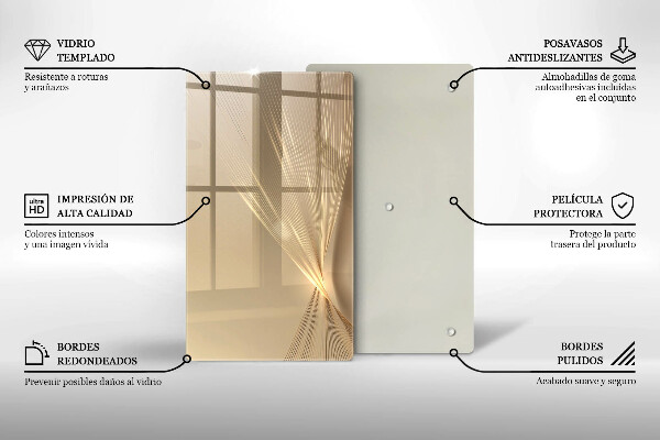 Deska kuchenna szklana Nowoczesna abstrakcja