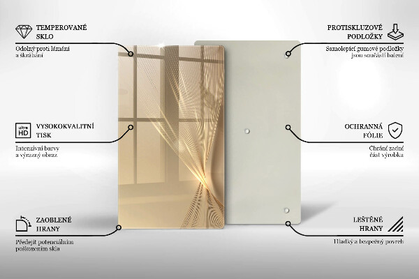 Deska kuchenna szklana Nowoczesna abstrakcja