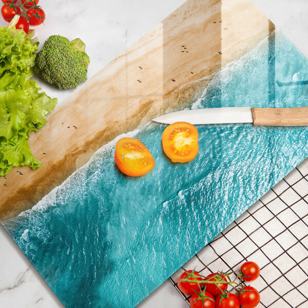 Deska kuchenna szklana Brzeg plaży i morze