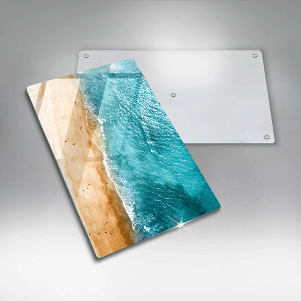 Deska kuchenna szklana Brzeg plaży i morze