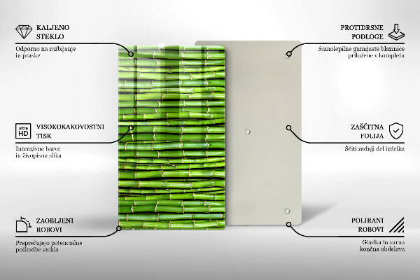 Deska kuchenna szklana Natura bambusy