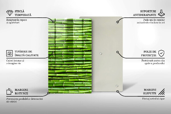 Deska kuchenna szklana Natura bambusy
