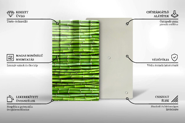 Deska kuchenna szklana Natura bambusy