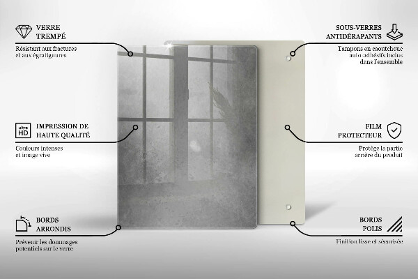 Deska kuchenna szklana Natura rośliny mech