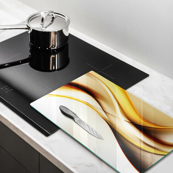 Deska kuchenna szklana Abstrakcja dym linie