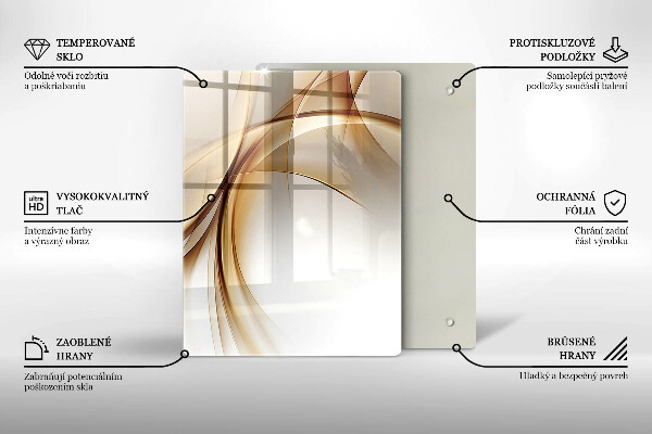 Deska kuchenna szklana Wiosenne różowe kwiaty