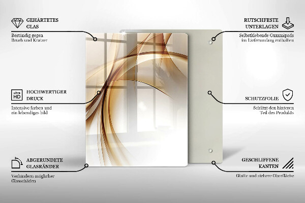 Deska kuchenna szklana Wiosenne różowe kwiaty