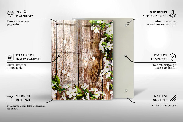 Deska kuchenna szklana Słoneczniki na deskach