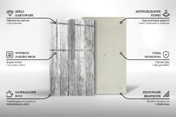 Deska kuchenna szklana Drewno stare deski