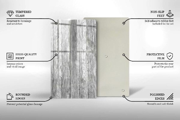 Deska kuchenna szklana Drewno stare deski