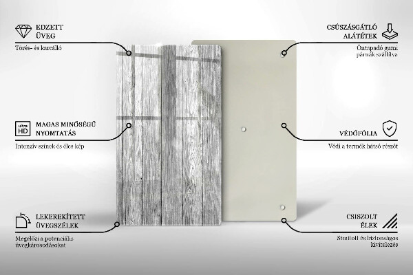 Deska kuchenna szklana Drewno stare deski