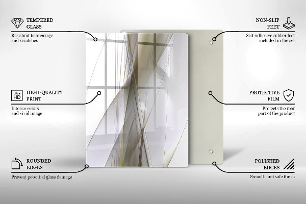 Deska kuchenna szklana Tło abstrakcja struktura
