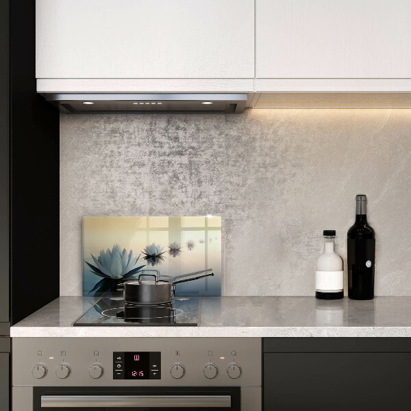 Szklana deska do krojenia Kwiaty lilie na wodzie