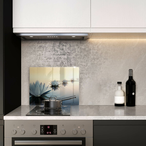 Szklana deska do krojenia Kwiaty lilie na wodzie