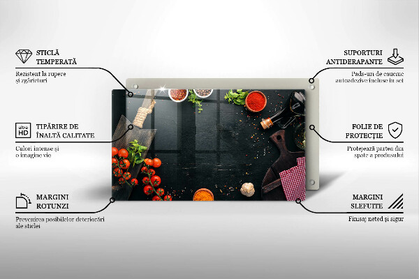 Szklana deska do krojenia Pomidorki koktajlowe