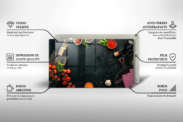 Szklana deska do krojenia Pomidorki koktajlowe