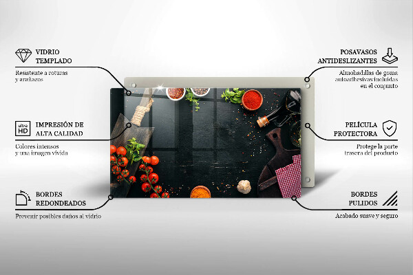 Szklana deska do krojenia Pomidorki koktajlowe