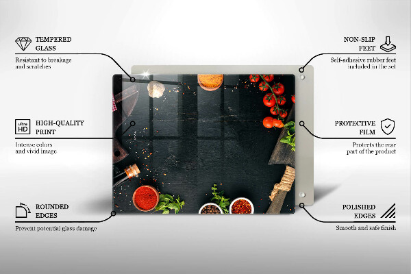 Szklana deska do krojenia Pomidorki koktajlowe