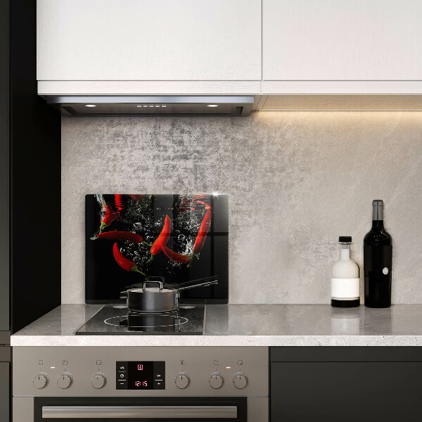 Szklana deska do krojenia Papryczki chili w wodzie