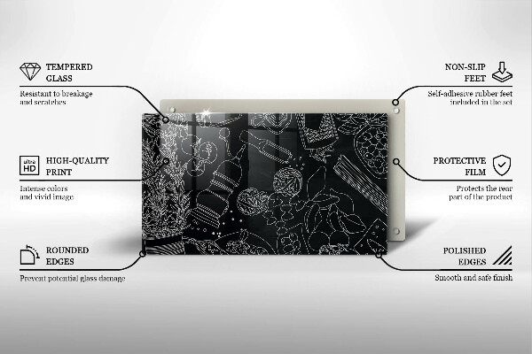 Szklana deska do krojenia Kuchenne akcesoria