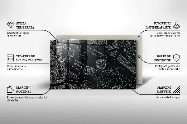 Szklana deska do krojenia Kuchenne akcesoria