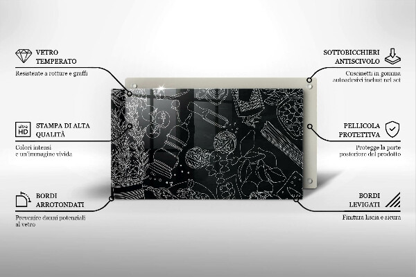 Szklana deska do krojenia Kuchenne akcesoria