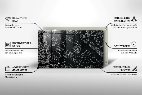 Szklana deska do krojenia Kuchenne akcesoria