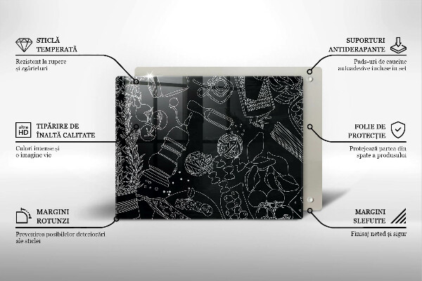 Szklana deska do krojenia Kuchenne akcesoria