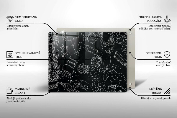 Szklana deska do krojenia Kuchenne akcesoria