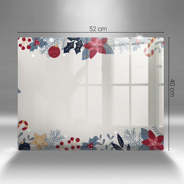 Szklana deska do krojenia Świąteczne ozdoby