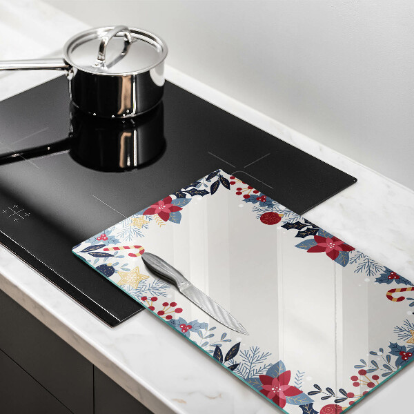 Szklana deska do krojenia Świąteczne ozdoby