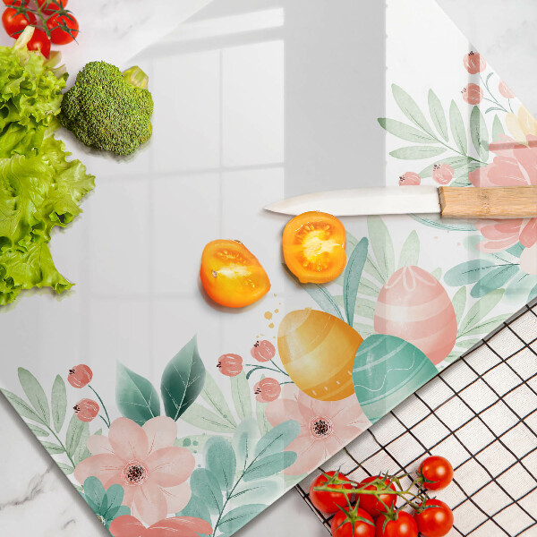 Szklana deska do krojenia Wielkanocne pisanki