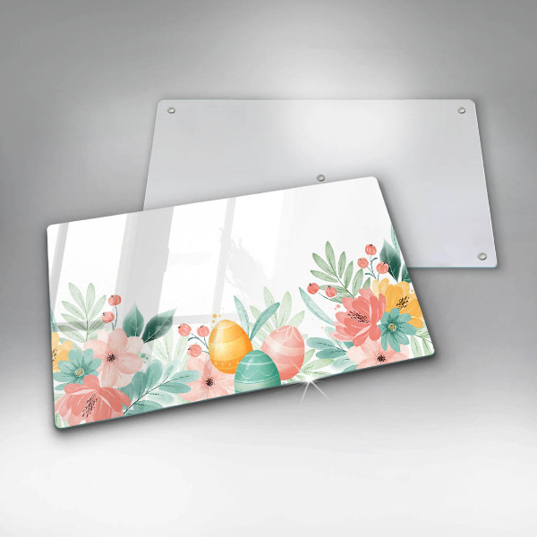 Szklana deska do krojenia Wielkanocne pisanki