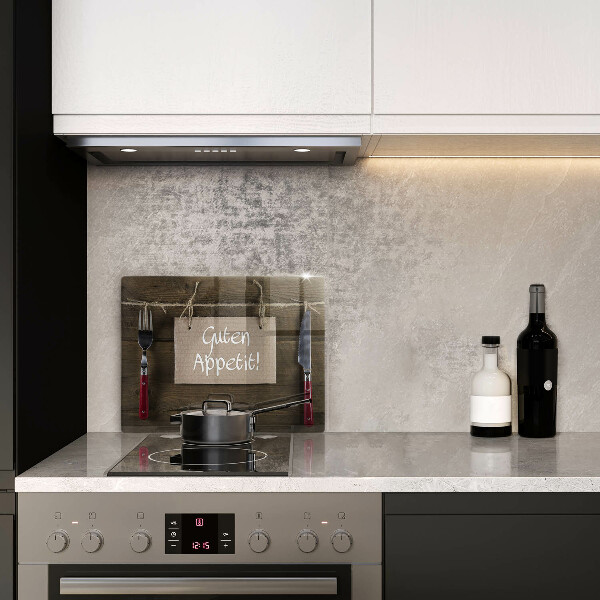 Szklana deska do krojenia Deski napis Guten Apetit