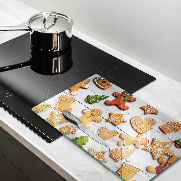 Szklana deska do krojenia Świąteczne pierniki