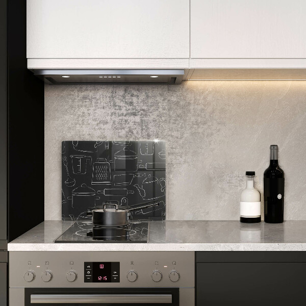 Szklana deska do krojenia Rysunkowe akcesoria kuchenne