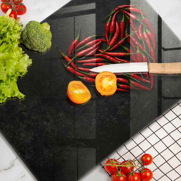 Szklana deska do krojenia Papryki chili serce