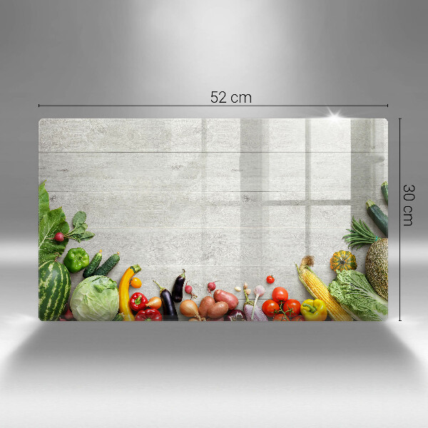 Szklana deska do krojenia Warzywa na deskach